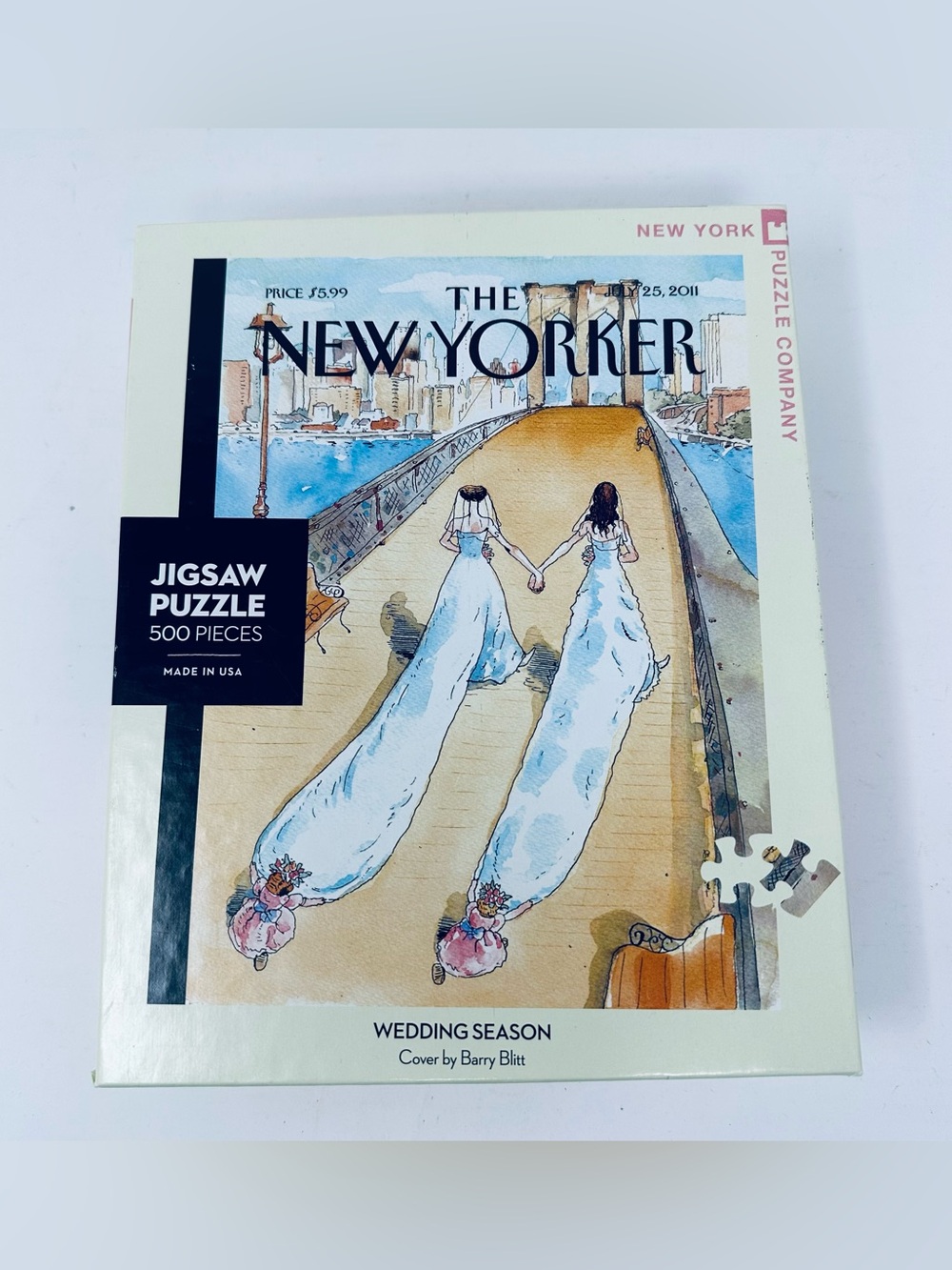 The New Yorker Wedding Season 500 Pc Puzzle Two Brides Missing 1x Piece